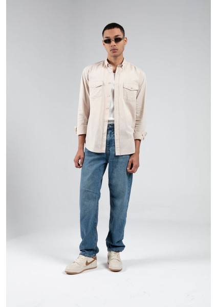 Taş Erkek Çift Cep Kapaklı Slim Fit Gömlek| EE1008783-8783 modelleri