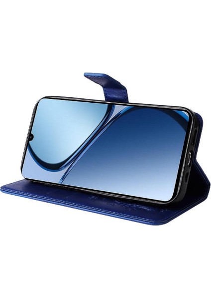 Kart ile Realme C61 Manyetik Kapak Darbeye Kapak Pu Deri Kılıf (Yurt Dışından) modelleri