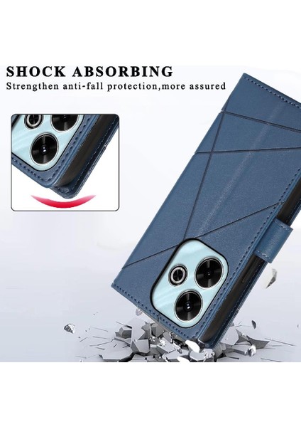 Xiaomi Redmi Için Flip Case 13 4g Şok Emici Darbeye Kickstand (Yurt Dışından)