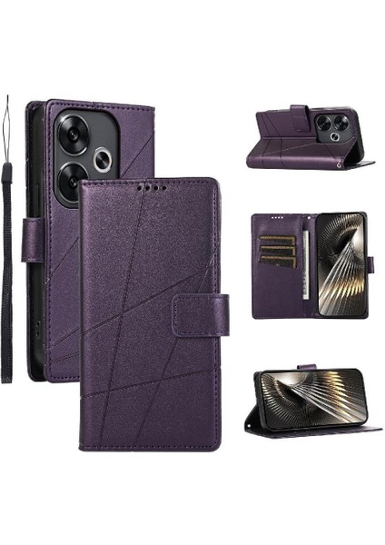 Xiaomi Poco F6 5g Üç Kart Yuvaları Darbeye Kickstand Için Flip Case (Yurt Dışından)