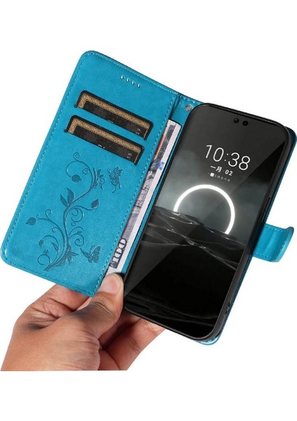 Huawei Pura 70 Kabartmalı Kelebek Yüksek Kaliteli Deri ve Kart (Yurt Dışından) modelleri