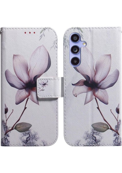 Samsung Galaxy M54 Kart Yuvaları Manyetik Kapatma Pu Deri Için Flip Case (Yurt Dışından)