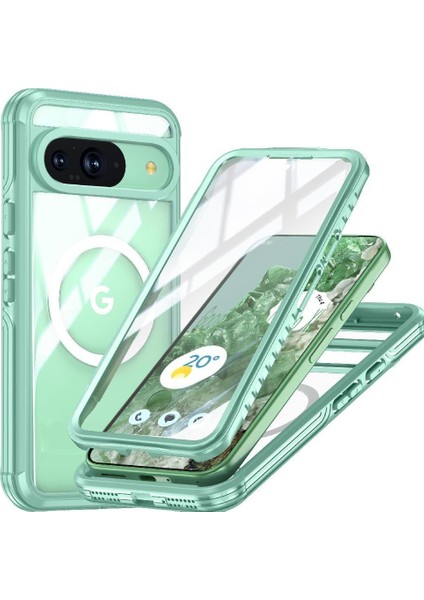 Google Pixel 9 Için Miracase Manyetik Kılıf Pet Koruyucu Film 360 Tüm ve (Yurt Dışından)