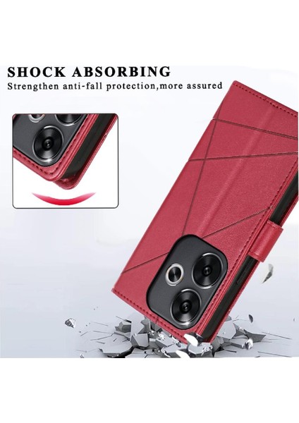 Xiaomi Poco F6 5g Üç Kart Yuvaları Darbeye Kickstand Için Flip Case (Yurt Dışından)