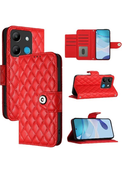 Infinix Akıllı 7 Bilek Şeridi Kart Tutucu Için Kılıf Darbeye Dayanıklı Şık Cüzdan (Yurt Dışından)