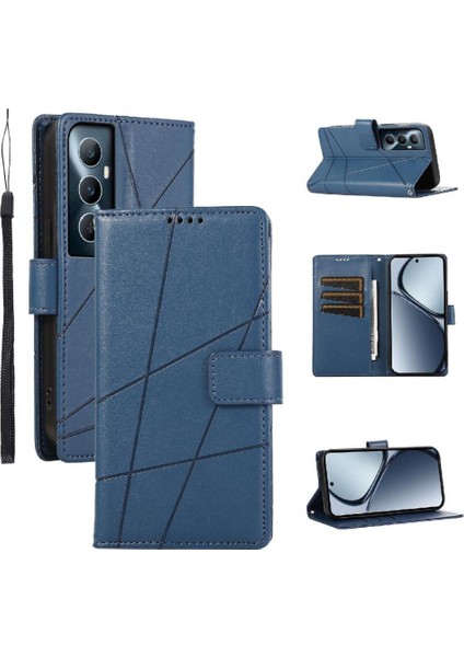Realme C65 Üç Kart Yuvaları Için Flip Case Kickstand Şok Emici (Yurt Dışından)