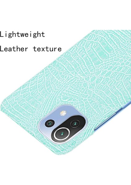 Xiaomi Mi 11 Lite Klasik Timsah Moda Kapak Için Şık Klasik Durumda (Yurt Dışından)