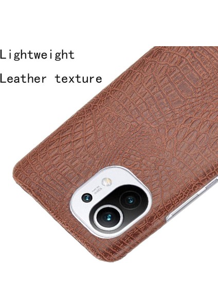 Xiaomi Mi 11 Klasik Timsah Moda Anti Kapak Için Şık Klasik Durumda (Yurt Dışından)