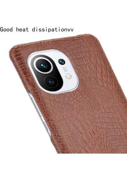 Xiaomi Mi 11 Klasik Timsah Moda Anti Kapak Için Şık Klasik Durumda (Yurt Dışından)