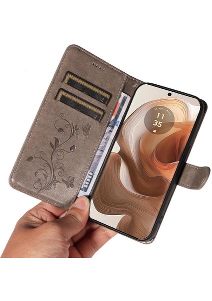 Motorola Moto X50 Ultra 5g Cüzdan Telefon Kılıfı Için El Kayışı Yüksek (Yurt Dışından)