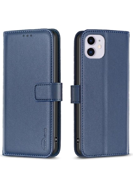 IPhone 11 Için Flip Case Çoklu Kart Yuvası Deri Çanta Iş Çok Renkli (Yurt Dışından)