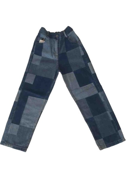 Özel Tasarım %100 Pamuklu Unisex Çocuk Jeans Patchwork Pantolon fiyatları