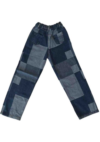 Özel Tasarım %100 Pamuklu Unisex Çocuk Jeans Patchwork Pantolon indirimleri
