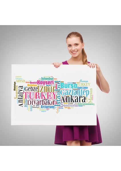 Iller Isimli Dekoratif Kanvas Tablo 1003 fırsatları