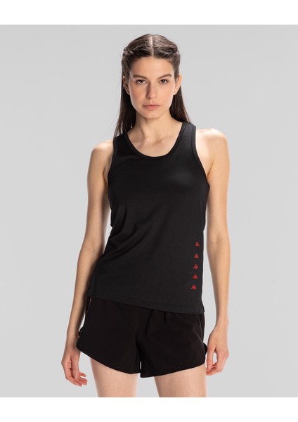 Survivor Woman Tank 1 Kadın Siyah-Kırmızı Regular Fit Atlet