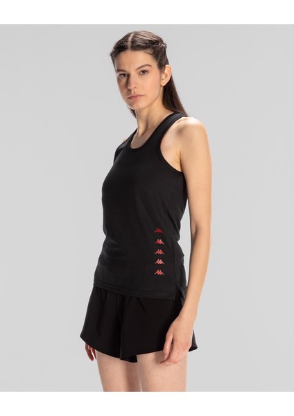 Survivor Woman Tank 1 Kadın Siyah-Kırmızı Regular Fit Atlet