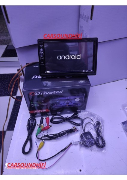 200 Watt Toyota Corolla Uyumlu 7inç Dokunmatik Android Double Din Oto Teyp 2gb Ram 16GB Hafıza Doub