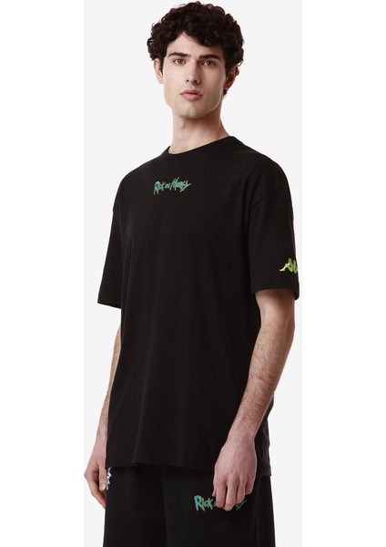 Authentic Marel Warner Bros - Rick And Morty Erkek Siyah Regular Fit Tişört