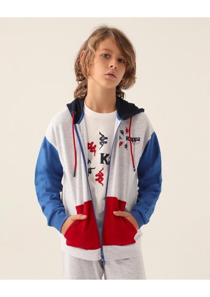 Authentic Clayton Erkek Çocuk Gri Regular Fit Fermuarlı Eşofman Üstü fiyatları