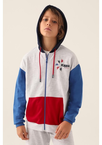 Authentic Clayton Erkek Çocuk Gri Regular Fit Fermuarlı Eşofman Üstü modelleri