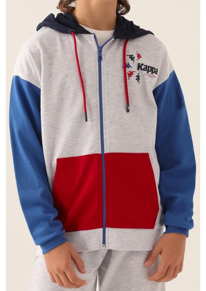 Authentic Clayton Erkek Çocuk Gri Regular Fit Fermuarlı Eşofman Üstü fırsatları