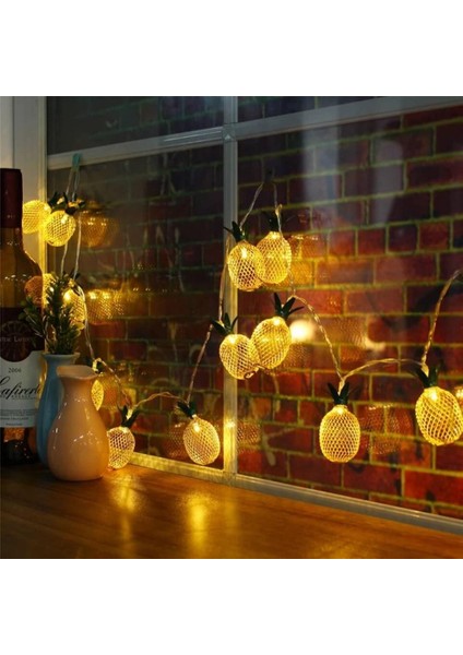 Dekoratif Led Işıklı Metal Ananaslar Ev Aydınlatma Pilli Lamba modelleri