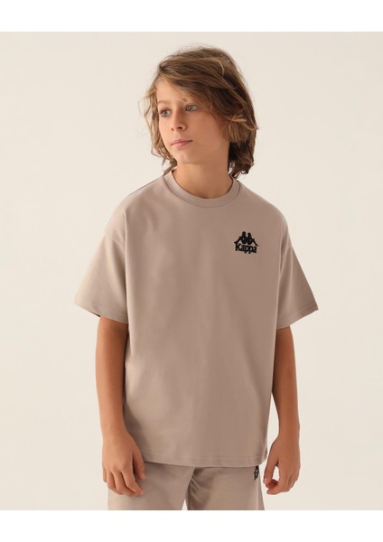 Authentic Caden Erkek Çocuk Bej Regular Fit Tişört