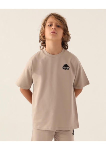 Authentic Caden Erkek Çocuk Bej Regular Fit Tişört