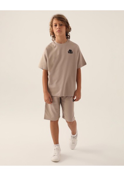 Authentic Caden Erkek Çocuk Bej Regular Fit Tişört