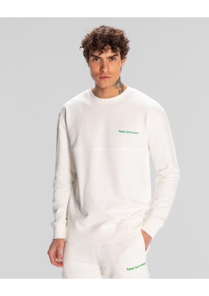 Authentic Hope Erkek Beyaz Regular Fit Sweatshirt