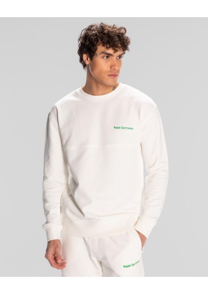 Authentic Hope Erkek Beyaz Regular Fit Sweatshirt