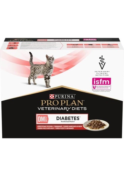 Veterinary Diets Dm Diabetes Management Kedi Konservesi 85 gr x 10 Adet