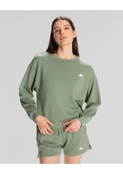 Authentic Sylia Sweatshirt Kadın Yeşil Regular Fit Sweatshirt