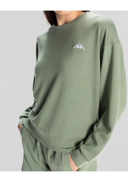 Authentic Sylia Sweatshirt Kadın Yeşil Regular Fit Sweatshirt