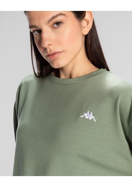Authentic Sylia Sweatshirt Kadın Yeşil Regular Fit Sweatshirt