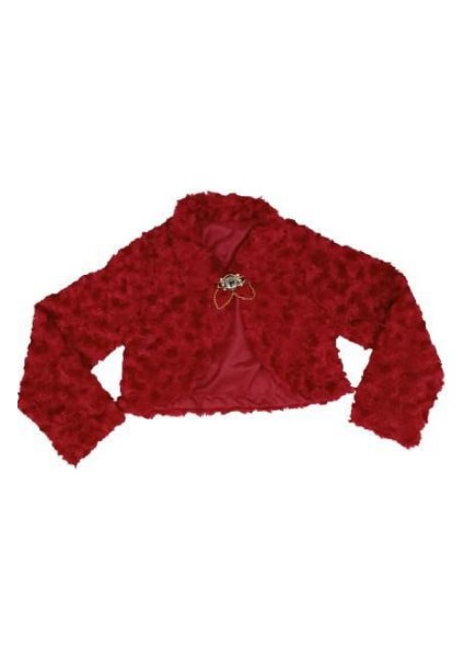 Dünyası Kız Çocuk Beyaz Bolero Ceket 6-9 Yaş