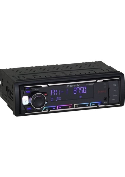 Bluetooth 4X60W Dsp Control Işlemcili Profesyonel 8 Rca Çıkışlı Ambiyans Ekran Oto Teyp XQ-700 Dsp