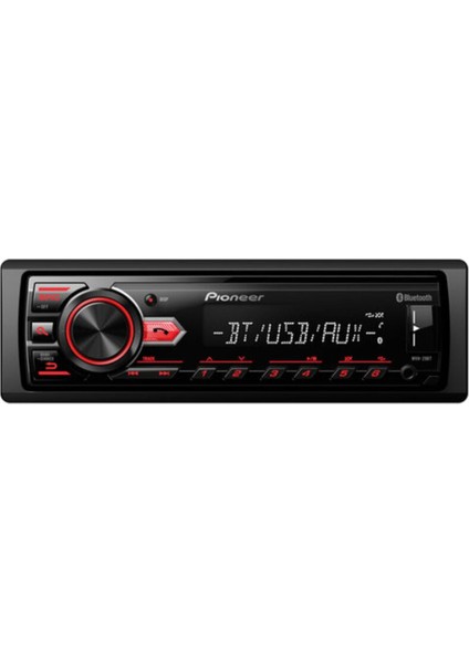 2400 W MVH-29BT Oto Teyp Bluetooth USB Aux Amfi Çıkışı Bas Kontrol