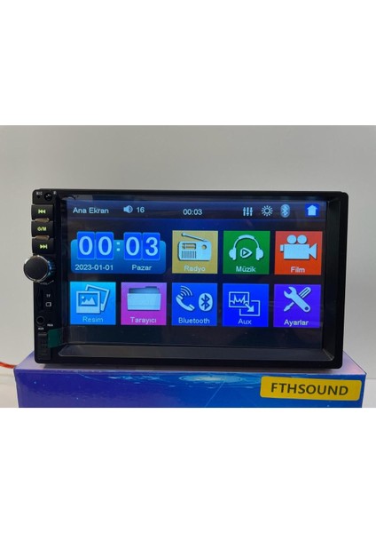 4X52 Watt Tek Din 7" Dabıl Oto Teyp USB Bt Aux Kamera Hediye Double 2 Yıl fiyatları
