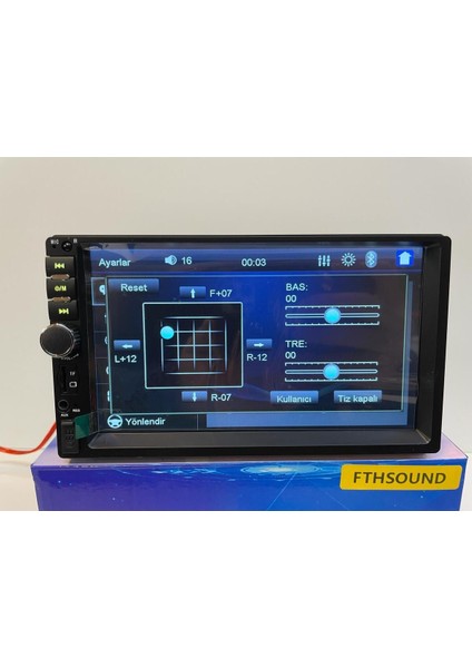 4X52 Watt Tek Din 7" Dabıl Oto Teyp USB Bt Aux Kamera Hediye Double 2 Yıl indirimleri