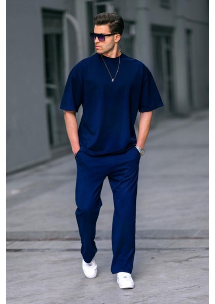 Erkek Yeni Sezon Bisiklet Yaka Trend Eşofman Takımı modelleri