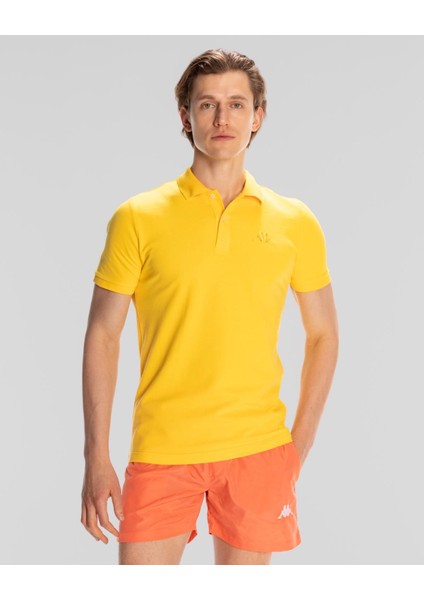 Authentic Ferior Erkek Sarı Regular Fit Polo Tişört fiyatları