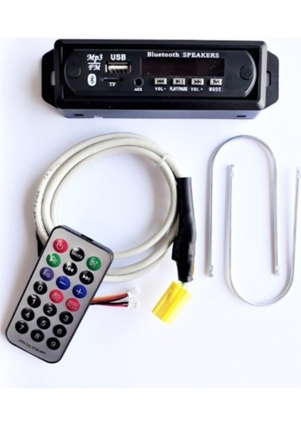 Bluetooth Fiat Punto-Linea-Doblo-Fiorino Araçlar Için Usb-Bluetooth-Aux 12V 30 Watt 2 Yıl