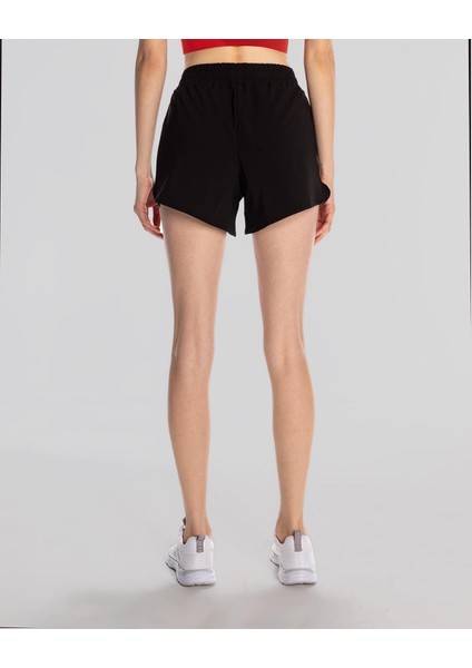 Survivor Woman Short 1 Kadın Siyah-Kırmızı Regular Fit Performance Şort modelleri