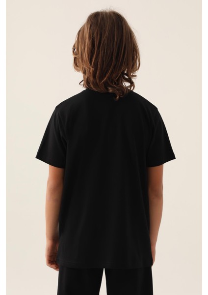 Authentic Carson Erkek Çocuk Antrasit Regular Fit Tişört