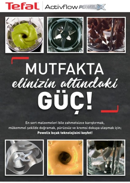 Mikser, Doğrayıcı Mükemmel Sonuçlar 4 Bıçaklı Powelix 1500W Güç 1,5 Litre Cam Hazneli Blender & Mutfak Robotu