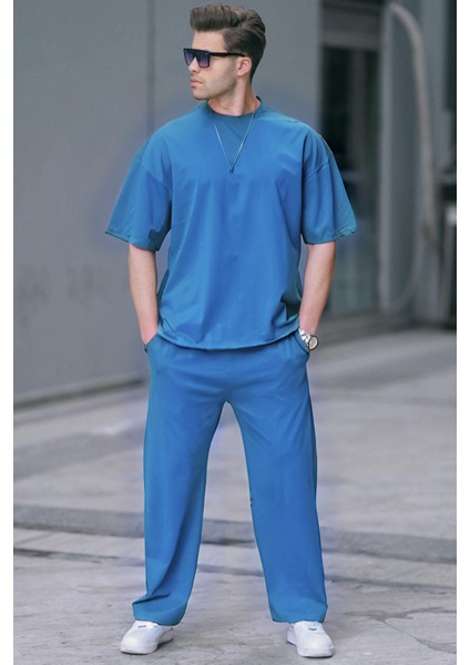 Erkek Yeni Sezon Bisiklet Yaka Trend Eşofman Takımı modelleri