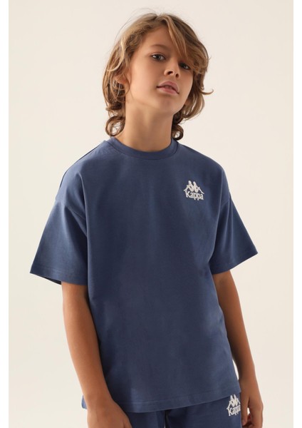 Authentic Caden Erkek Çocuk Mavi-Yeşil Regular Fit Tişört