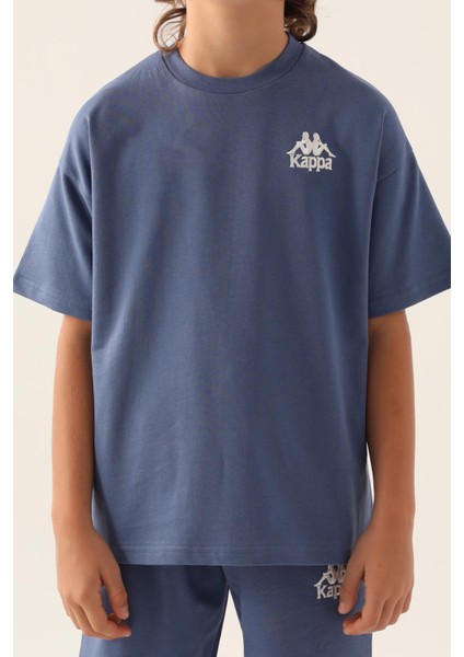 Authentic Caden Erkek Çocuk Mavi-Yeşil Regular Fit Tişört