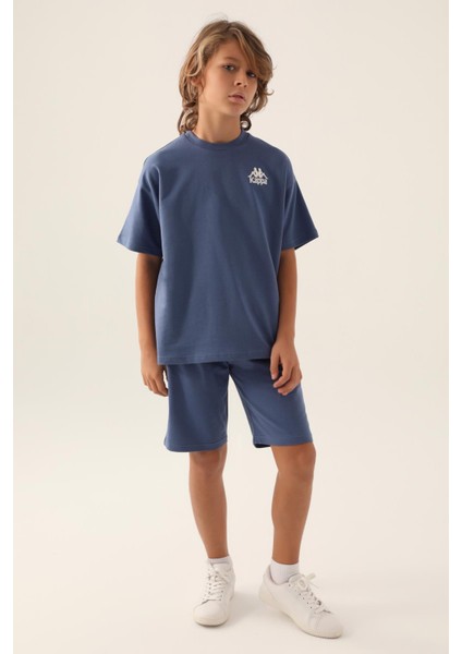Authentic Caden Erkek Çocuk Mavi-Yeşil Regular Fit Tişört